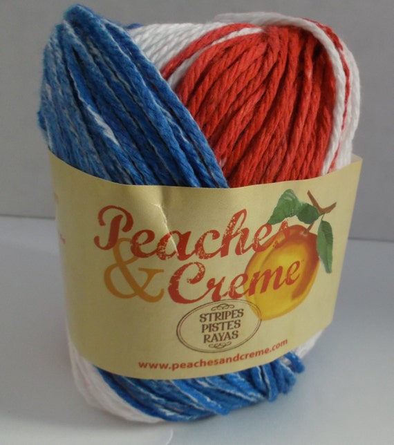 Peaches & Creme Cotton Variegated Yarn Stars And Stripes