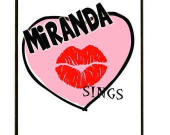 MIRANDA SINGS HEART iPhone case