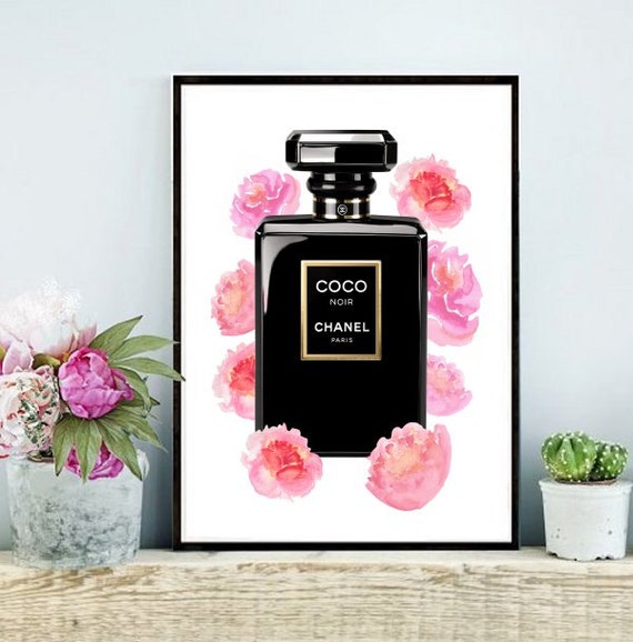 Chanel Art Print Coco Chanel Print Printable by inthepinkprints