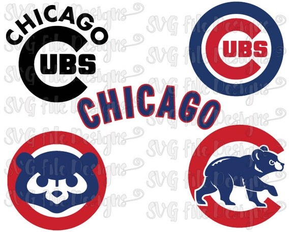 Chicago Cubs Cubbies MLB Baseball Logo Cutting by SVGFileDesigns