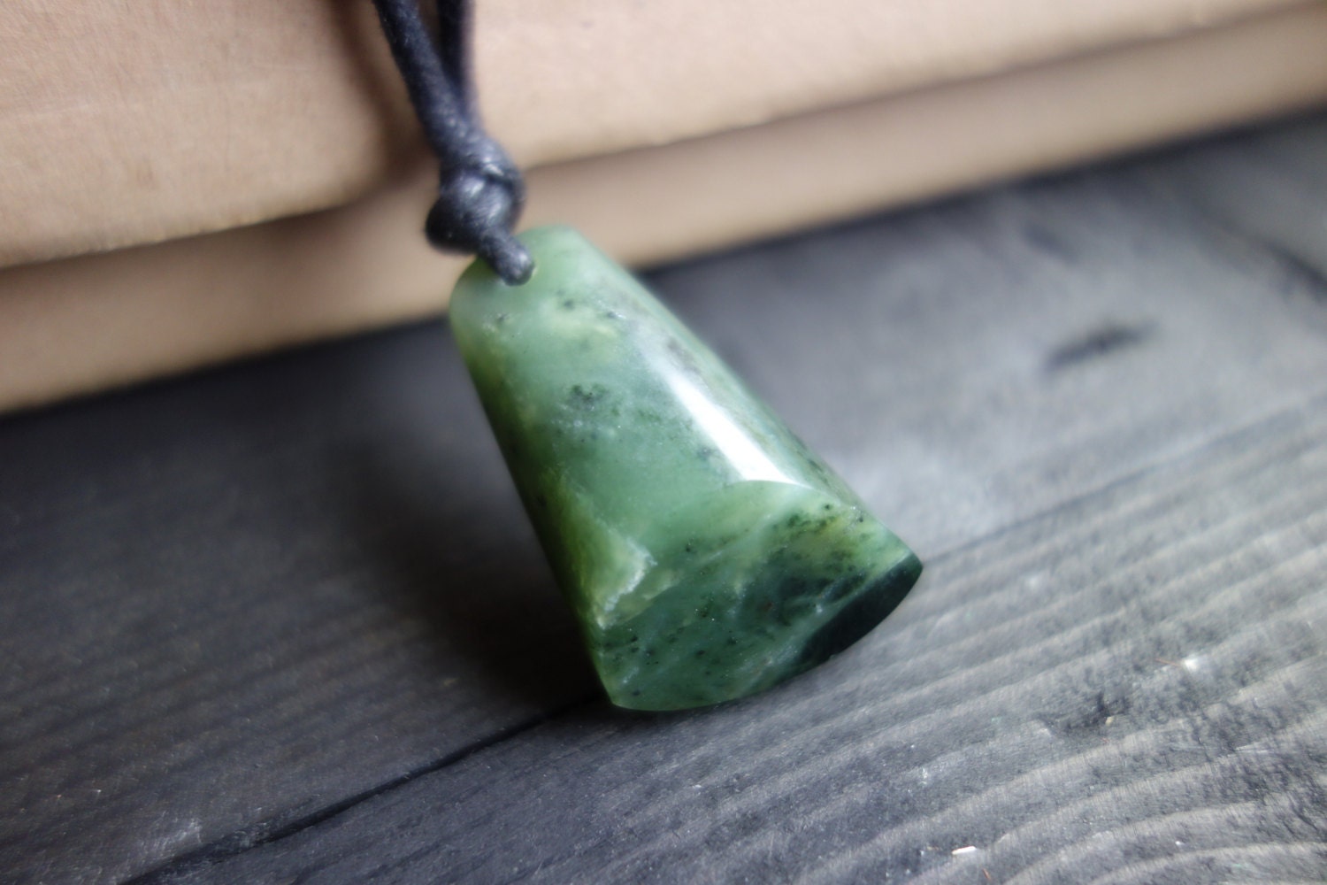 SALE New Zealand Jade Green Stone Toki Maori Nephrite Hand