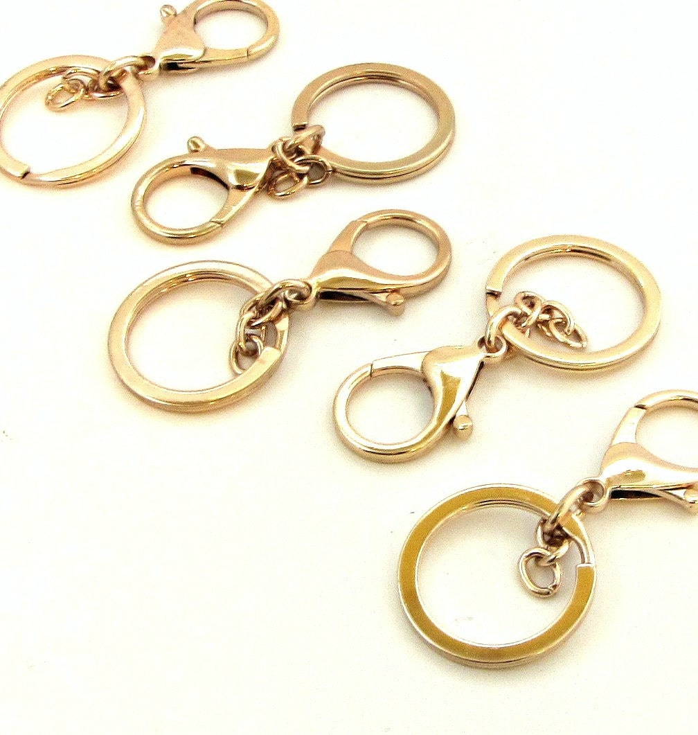 Gold Key Rings / Gold Key Chains / Gold Keychain / by BeeJaySupply