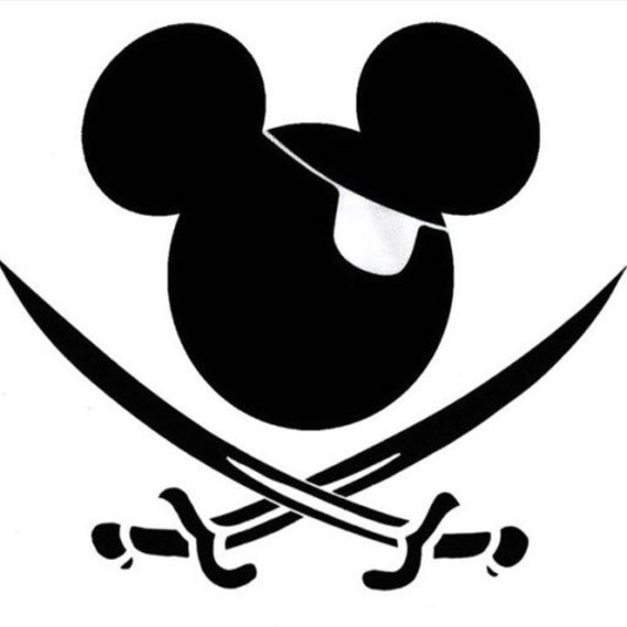 Mickey Mouse Pirate SVG