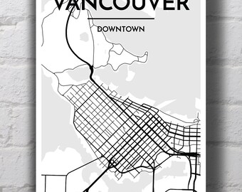 Downtown vancouver | Etsy