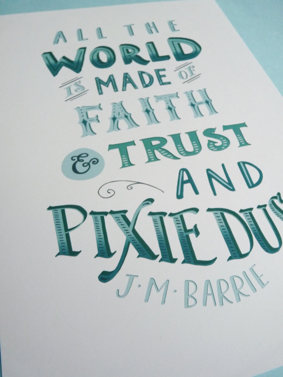 Nursery Decor Peter Pan Book Quote Peter Pan by violetandalfie