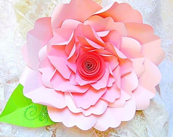 Paper flower Templates DIY Giant Paper by CatchingColorFlies