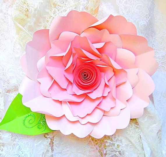 diy large paper flower tutorial with templates amp rosette tutorial paper flower