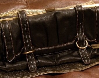 jessica simpson black clutch