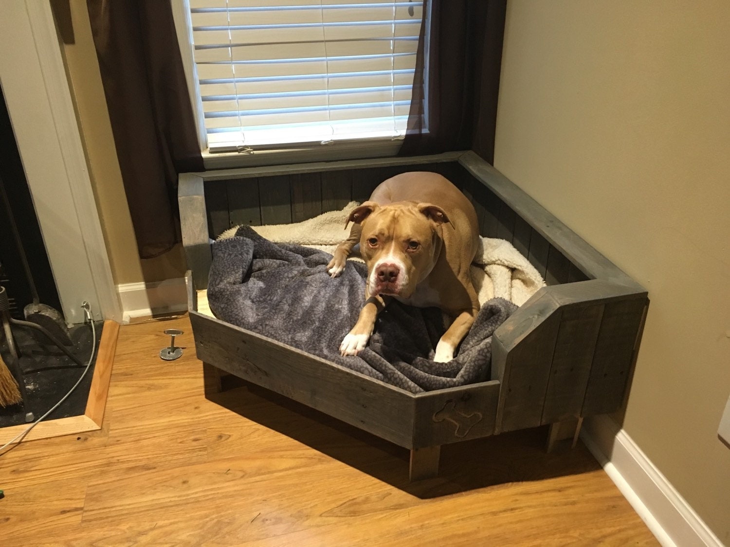 Pallet Dog Bed / Corner Fit / Handcrafted Dog Bed by Pallets4Paws