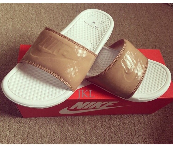 nude nike sandals