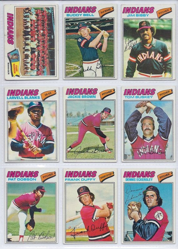2015 Topps Baseball Cards Cleveland Indians Team Set (Series 1