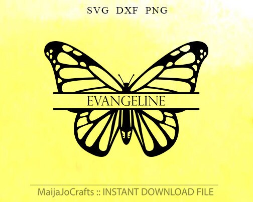 Free Free 241 Silhouette Butterfly Monogram Svg SVG PNG EPS DXF File