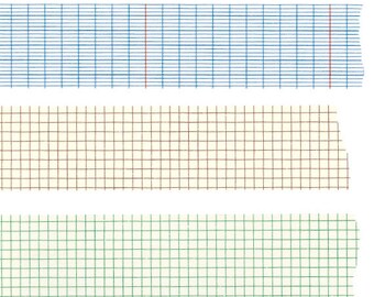 Classiky Grid Washi Tape - 12mm-18mm-45mm