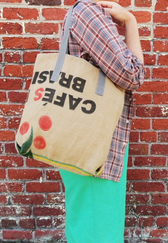 Burlap Tote - #1