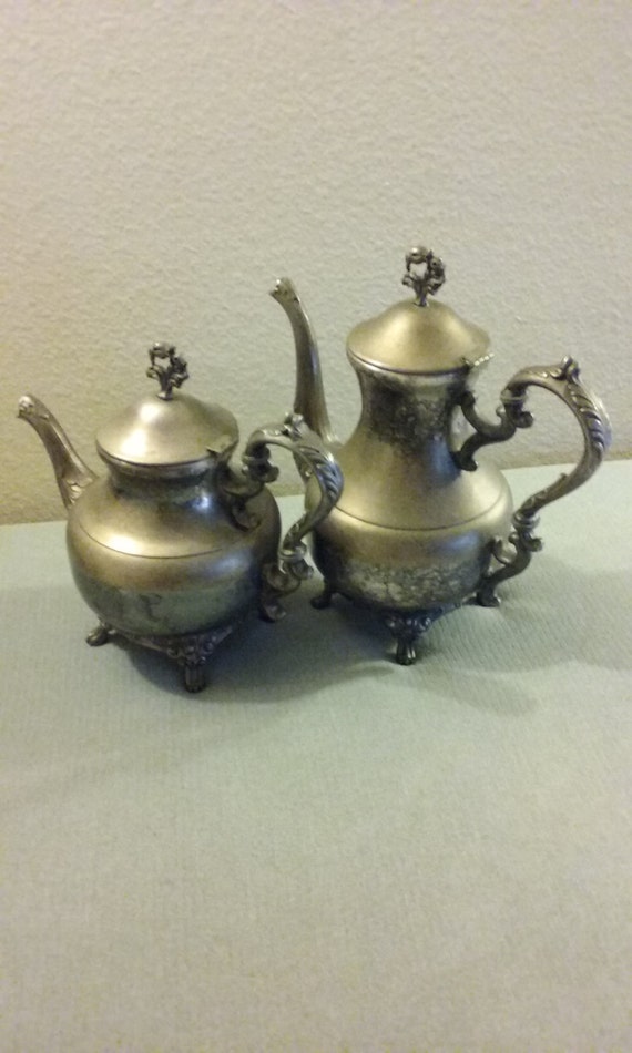1940's Pilgrim Silverplate Coffee Pot/Tea Pot SetKeep
