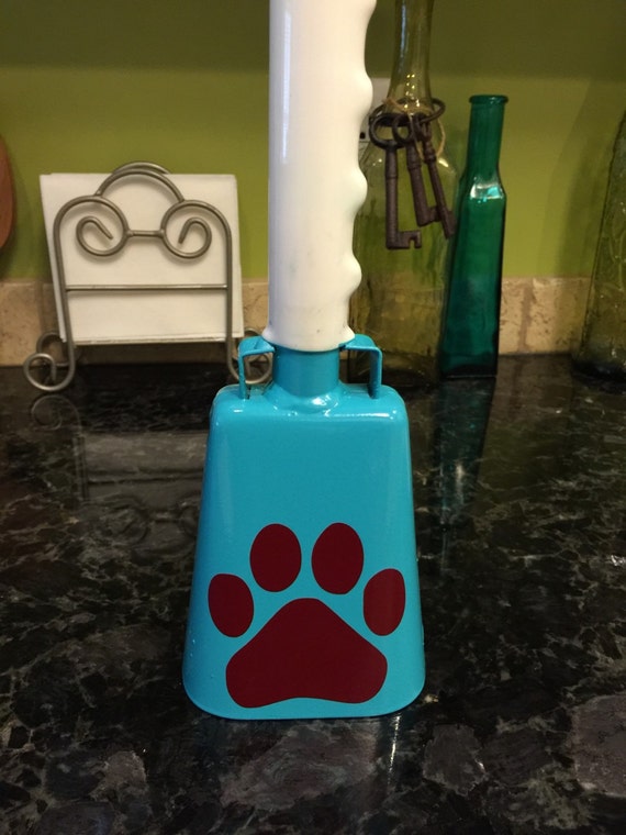 Items similar to MSU Paw Print Vinyl Decal for yeti cup, cowbell