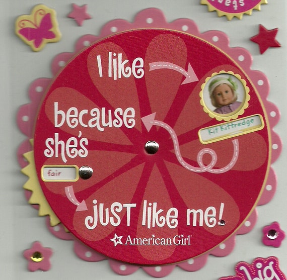 AMERICAN GIRL STICKERS / Historical Doll Spinner Sticker