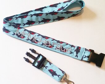 Personalized Lanyard, MRI SAFE Custom Lanyard, Teacher Lanyard, Nurse Lanyard, Teacher Gift {w/ Buckle}