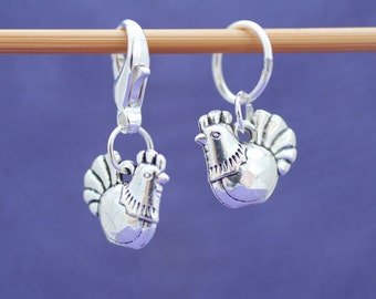 Chicken Knitting or Crochet Stitch Marker, Knitting Stitch Marker, Crochet Stitch Marker, Gift for Knitters, Knitting Tools, Crochet Tools