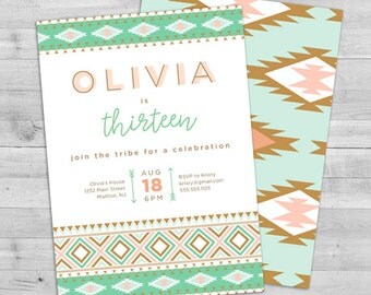 invitation boho graduation