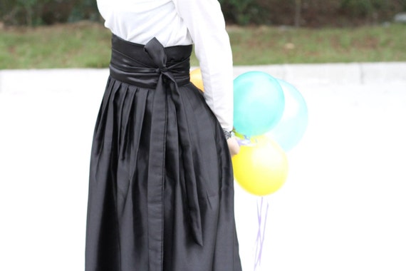 Items similar to Soft black satin casual  daily hanbok  