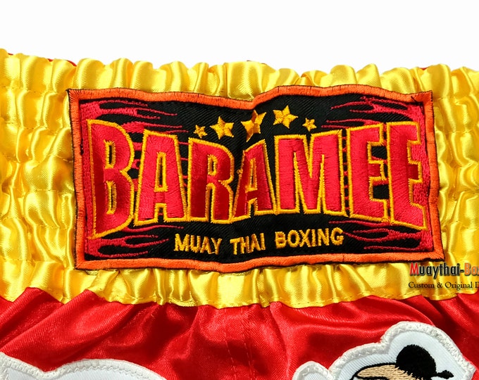 Kids Muay Thai Boxing Shorts Martial Arts - Red