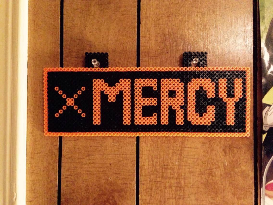 Mercy undertale | Perler bead art, Perler beads designs, Pixel art pattern