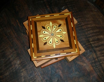 x6 Wooden Puzzle Box Secret Hide Your Stash Stuff by RaisThuya