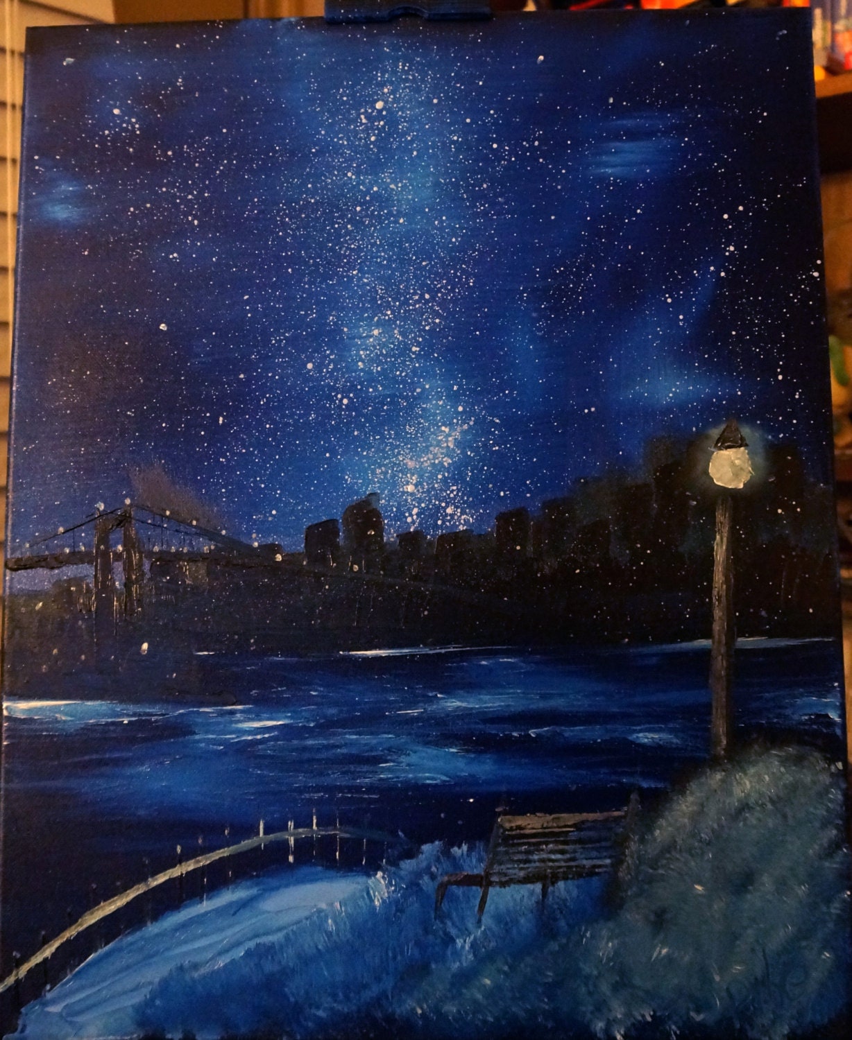 Night Sky Affordable Oil Paint Commission