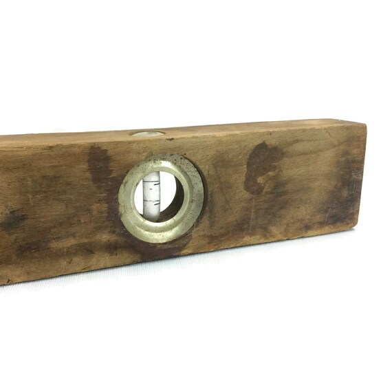 Vintage Level Wood Level Carpenter Level Wooden Tool