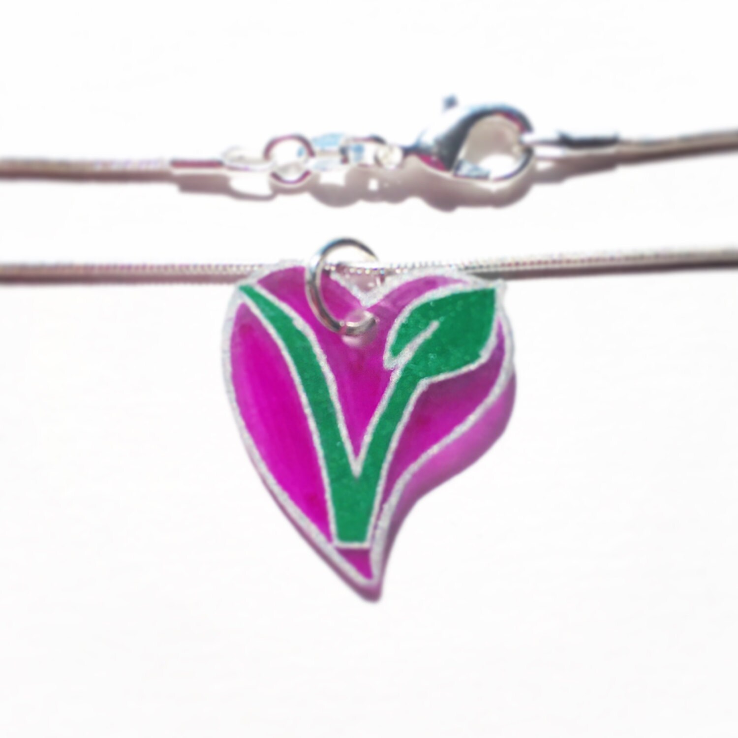 Vegan Symbol Necklace Vegan Symbol V for Vegan Vegan