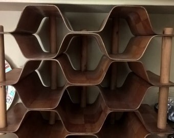 Torsten Johansson Honeycomb Wine Rack Mid Century Modern