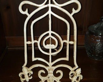 Frame easel wrought iron easel shabby chic