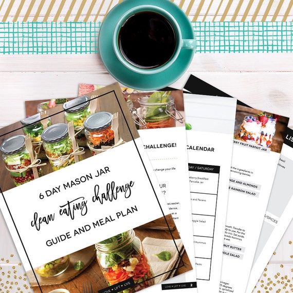 6 Day Mason Jar Clean Eating Meal Plan