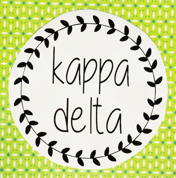 Kappa Delta Vinyl Decal by VivaciousVentures on Etsy