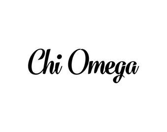 Chi omega decal | Etsy