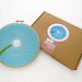 Dandelion Embroidery Kit, DIY Hoop Art Kit, Needlework Kit, Modern Flower Embroidery Pattern, Relaxation, Mindfulness Gift, Gift For Crafter