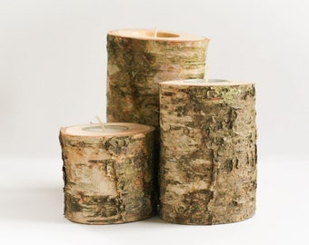 Birch candles | Etsy