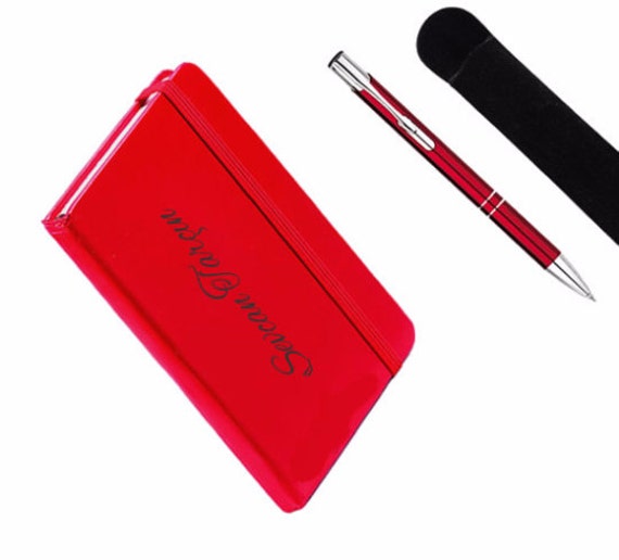 Personalized Notebook and Pen Set / Custom Name by PrsnlzdByEsin