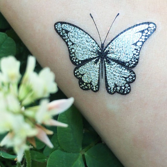 6 Butterfly Tattoo Temporary Tattoos by JewelFlashTattoos