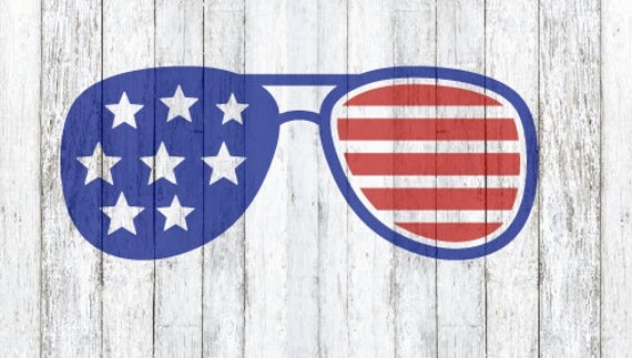 Download Patriotic Aviator Sunglasses SVG File from theSVGshop on ...