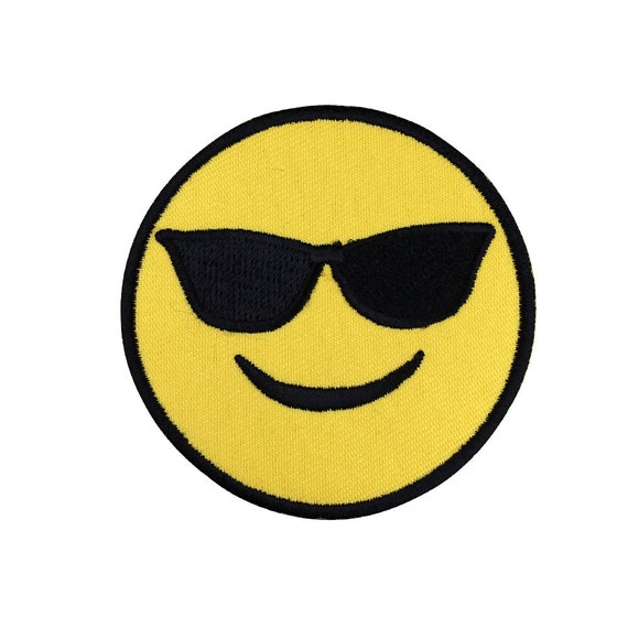 Emoji Proud Smile Face Patch Emoji Patch Iron on Patches