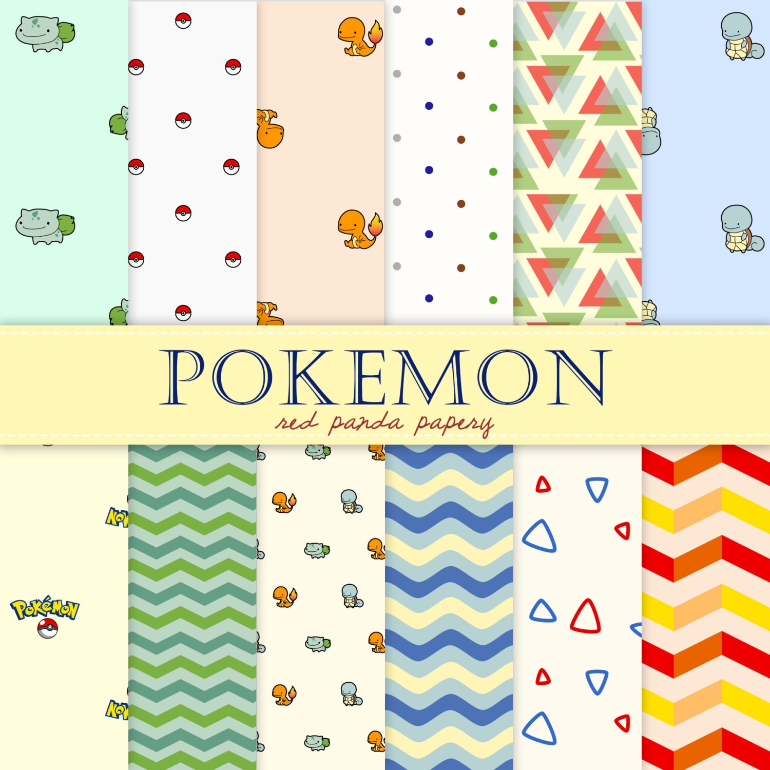 Pokèmon Digital Papers Dots Pokèmon Printable Download