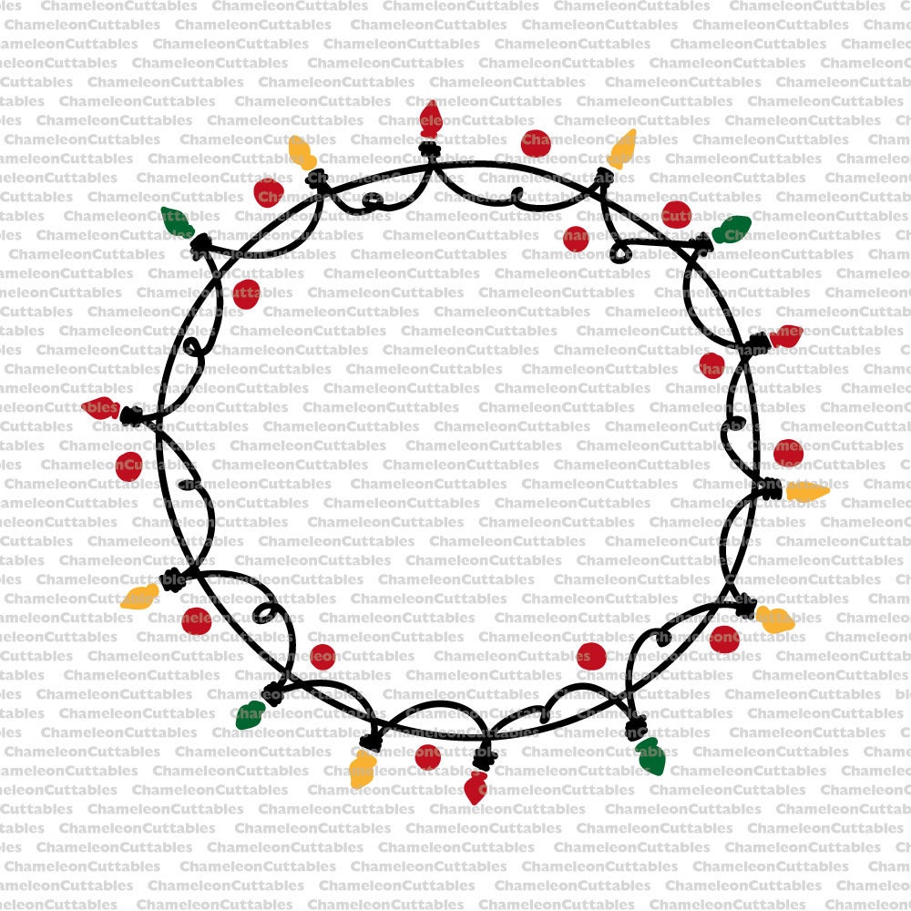 Download Christmas lights, svg, cut, file, decal, vector ...