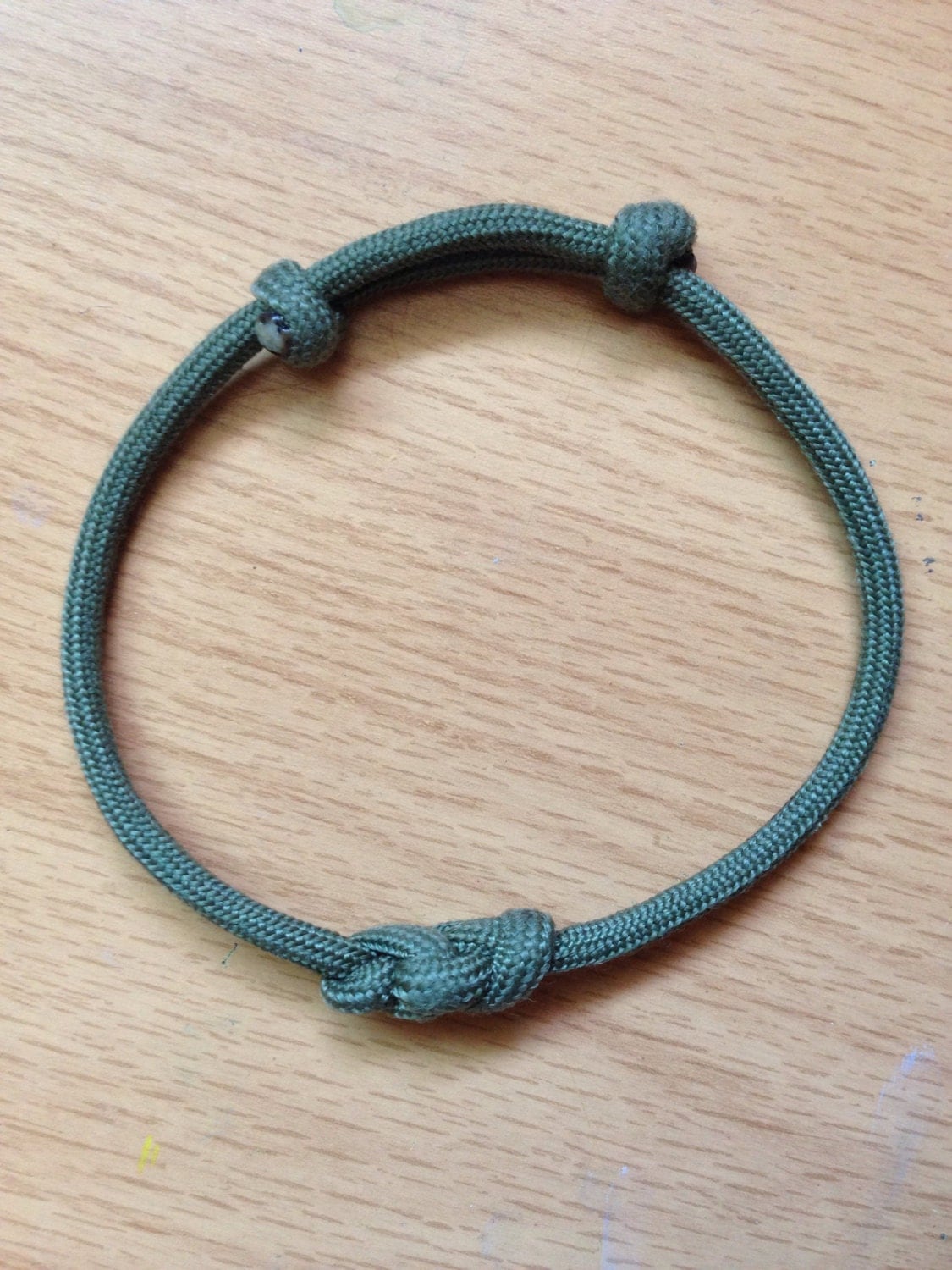 Paracord Infinity knot bracelet single strand by CordForge on Etsy