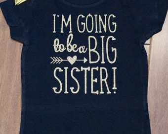 Big sister Shirt, Big Sister Glitter Shirt, Big sister shirt, Personalized Big Sister Shirt, Big Sister Shirt, Big Sister Glitter Shirt