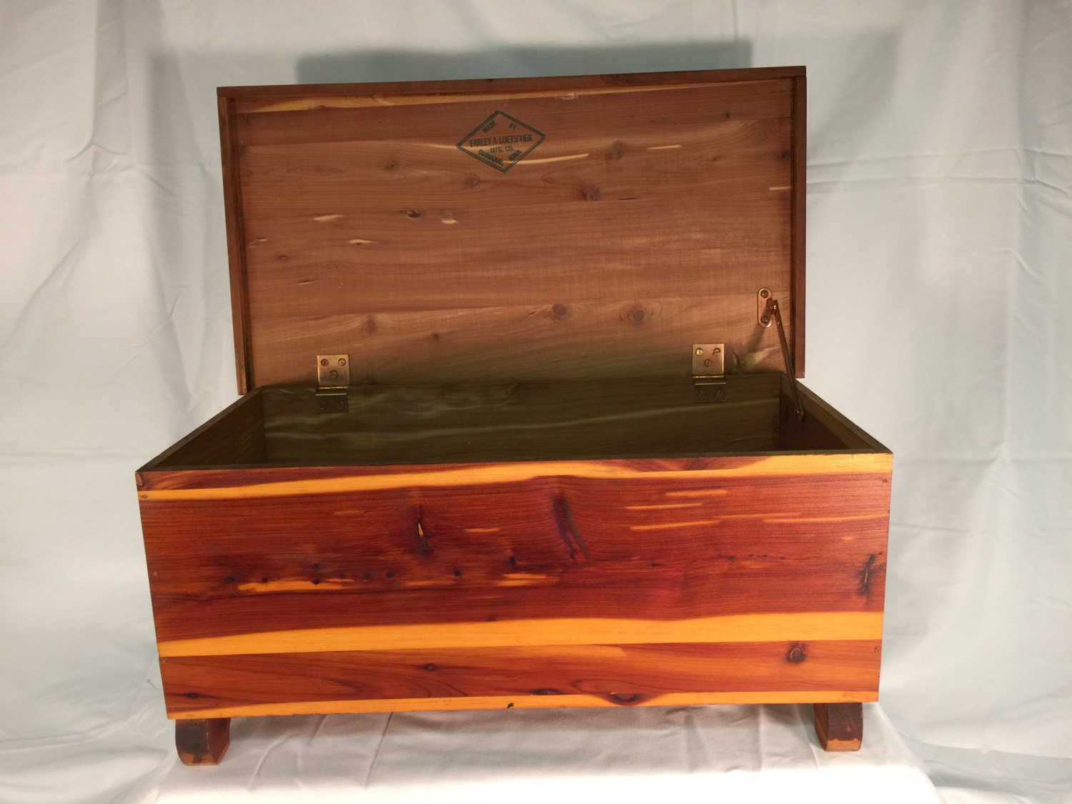 Vintage Salesmans Sample Cedar Chest Farley & Loetscher