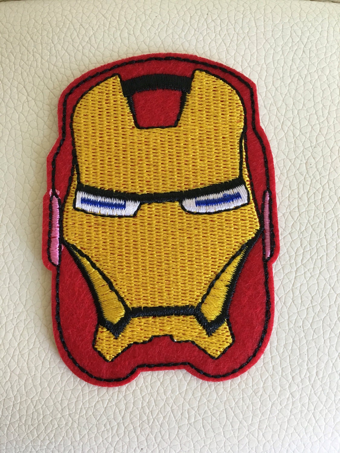 IRON MAN sew/iron on embroidered patch by ElliotsplaceCrafts