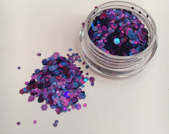 Purple Rain chunky festival glitter
