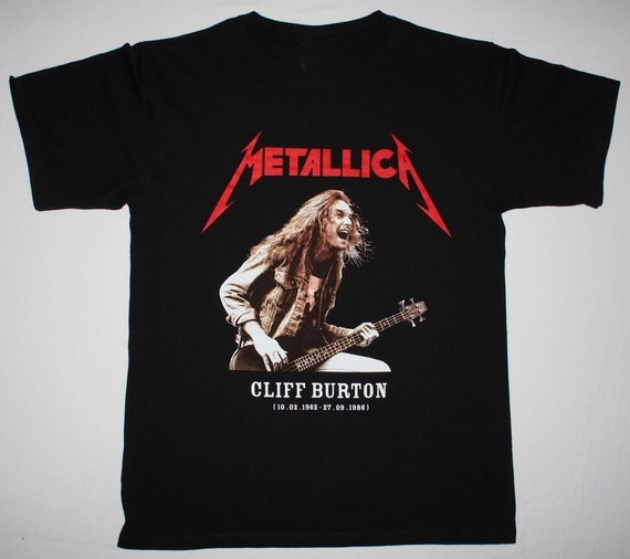 Metallica Cliff Burton black t shirt